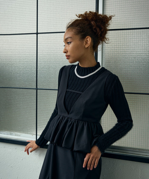 バルーンペプラム・ジャンパースカート