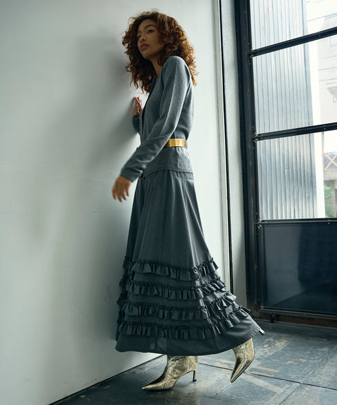 ギャザーフリル・ボリュームスカート