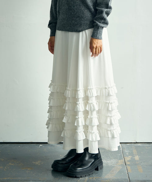 ギャザーフリル・ボリュームスカート
