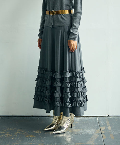ギャザーフリル・ボリュームスカート