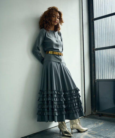 ギャザーフリル・ボリュームスカート