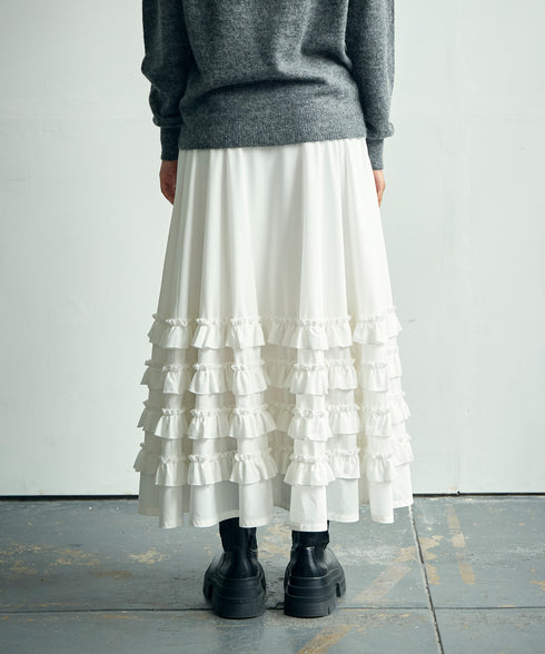 ギャザーフリル・ボリュームスカート