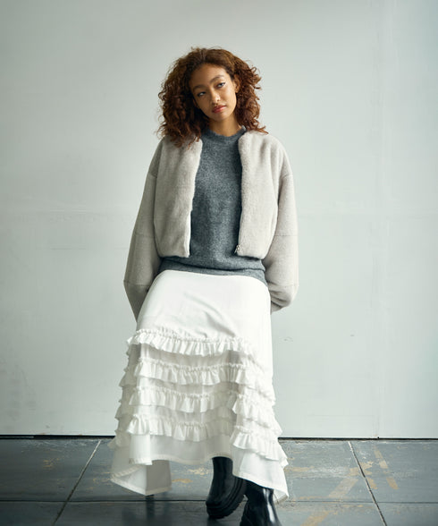 ギャザーフリル・ボリュームスカート