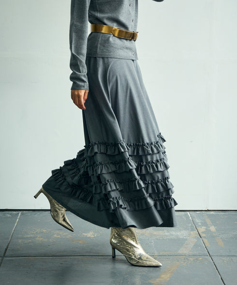 ギャザーフリル・ボリュームスカート