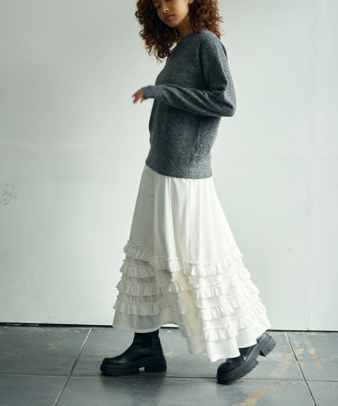 ギャザーフリル・ボリュームスカート