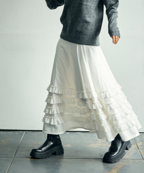 ギャザーフリル・ボリュームスカート