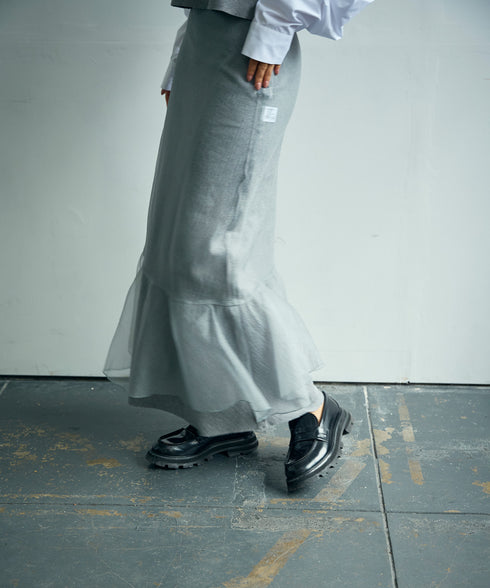 ウールフラノ・リバーシブルスカート