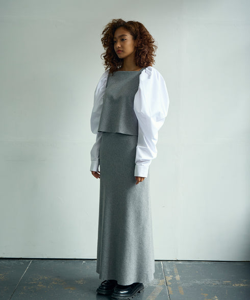 ウールフラノ・リバーシブルスカート