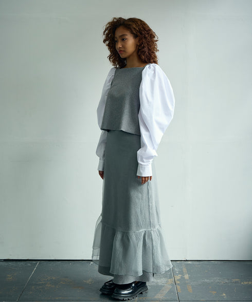 ウールフラノ・リバーシブルスカート