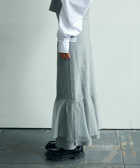 ウールフラノ・リバーシブルスカート