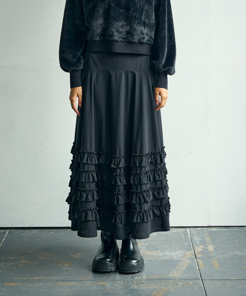 ギャザーフリル・ボリュームスカート