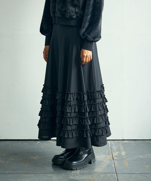 ギャザーフリル・ボリュームスカート