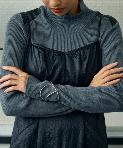 カットアウトナイロン・キャミワンピース