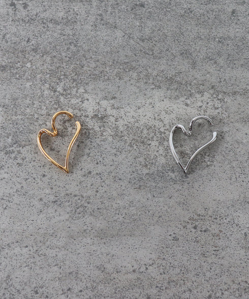 デザインハートイヤーカフ