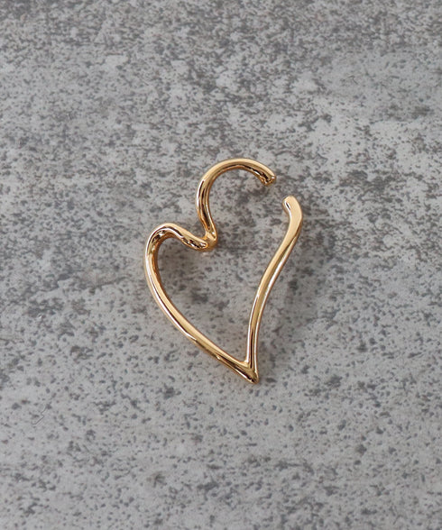 デザインハートイヤーカフ