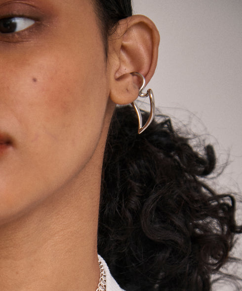 デザインハートイヤーカフ