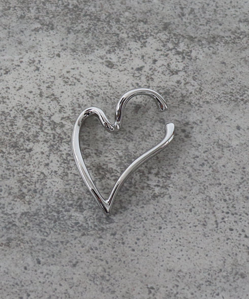 デザインハートイヤーカフ