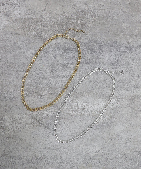 デザインチェーンシンプルネックレス