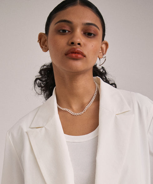 デザインチェーンシンプルネックレス