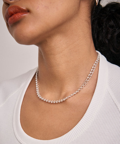 デザインチェーンシンプルネックレス
