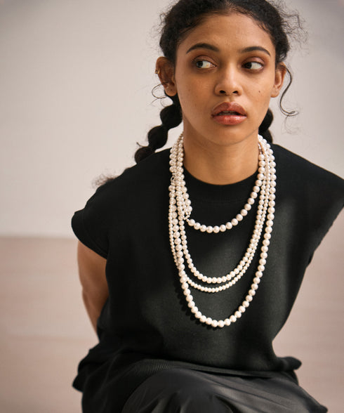 マルチアレンジボリュームボールネックレス