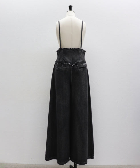 【5.13 InstaLIVE Pickup】 ハイウエストサスペンダーデニムパンツ