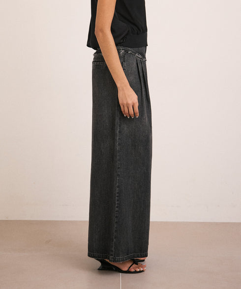 【5.13 InstaLIVE Pickup】 ハイウエストサスペンダーデニムパンツ