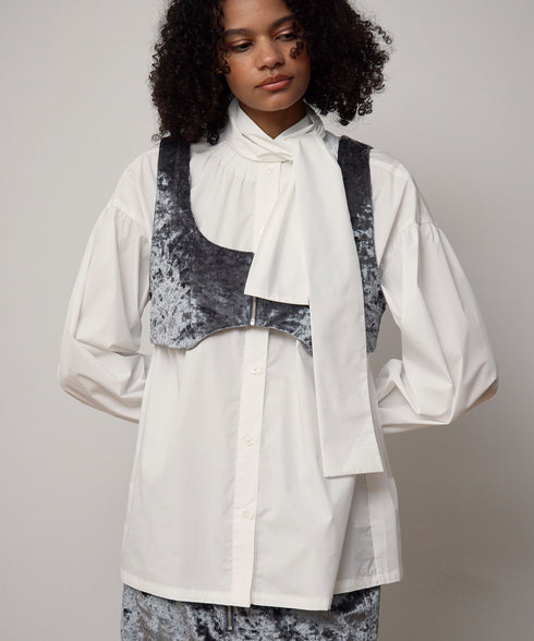 ボウタイボリュームシャツ