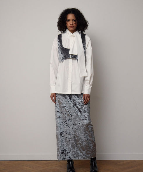 ボウタイボリュームシャツ