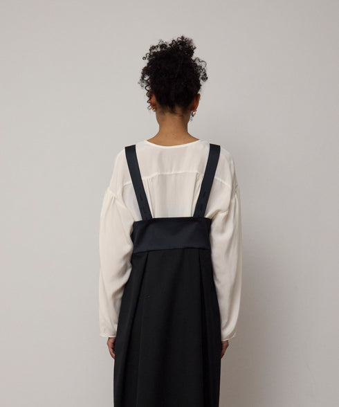 【8.21 InstaLIVE Pickup】 ノーカラーシルキーシャツ