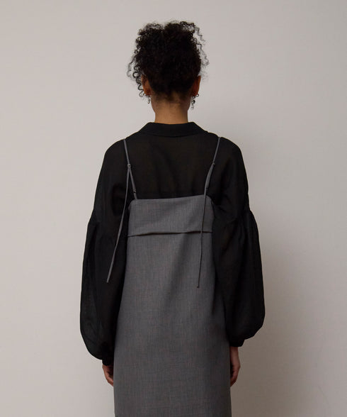 リボンディテール・シアーシャツ