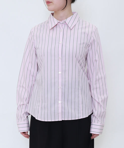 ストライプフィットシャツ
