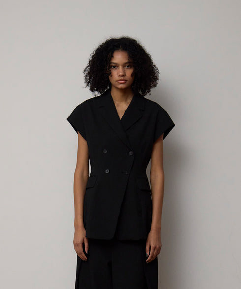 キャップスリーブダブルジレ