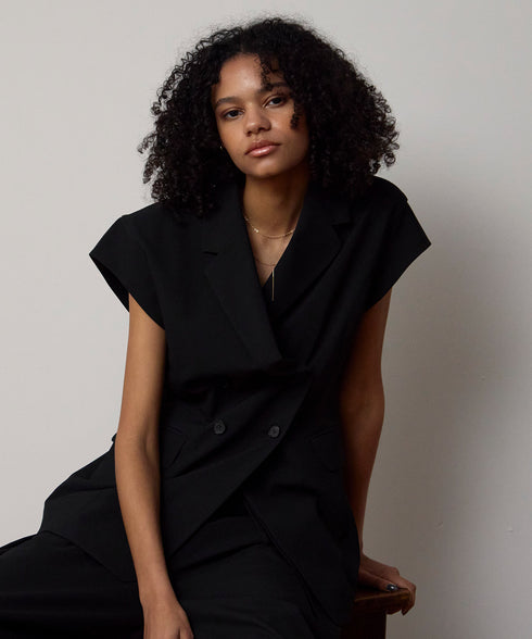 キャップスリーブダブルジレ