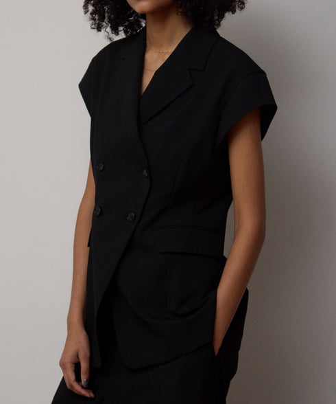 キャップスリーブダブルジレ