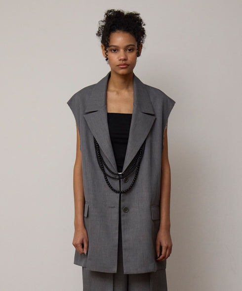 【2025.11 NEW IN】カットオフテーラードジレ