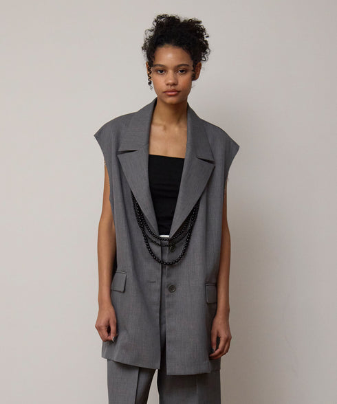 【2025.11 NEW IN】カットオフテーラードジレ