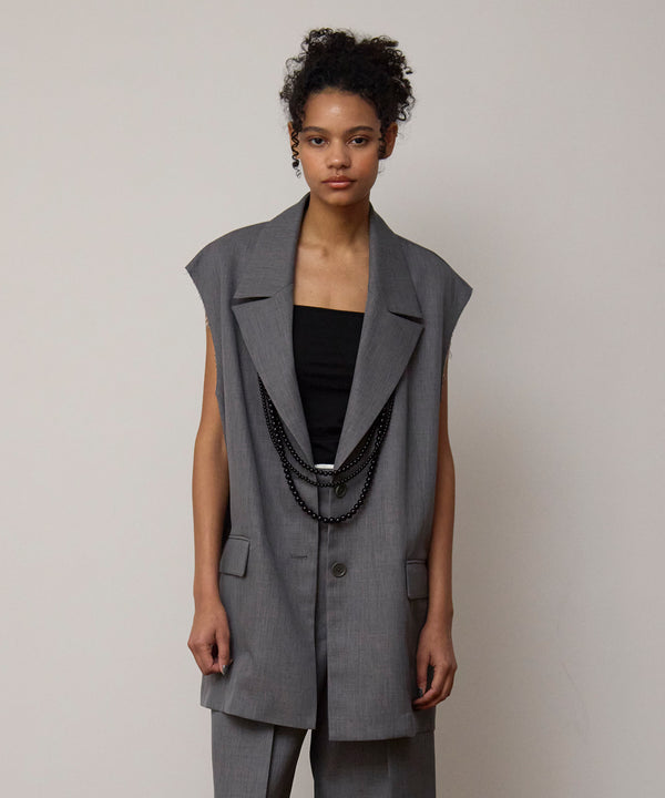 【2025.11 NEW IN】カットオフテーラードジレ