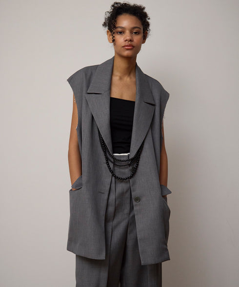 【2025.11 NEW IN】カットオフテーラードジレ