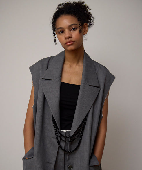 【2025.11 NEW IN】カットオフテーラードジレ