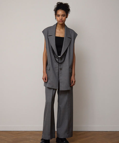 【11.4 NEW IN】カットオフ・ハイウエストパンツ