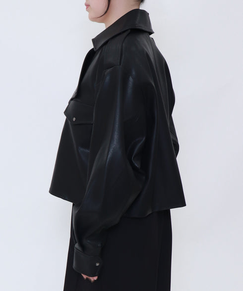 【10.9 InstaLIVE Pickup】マットレザー・ライダースブルゾン