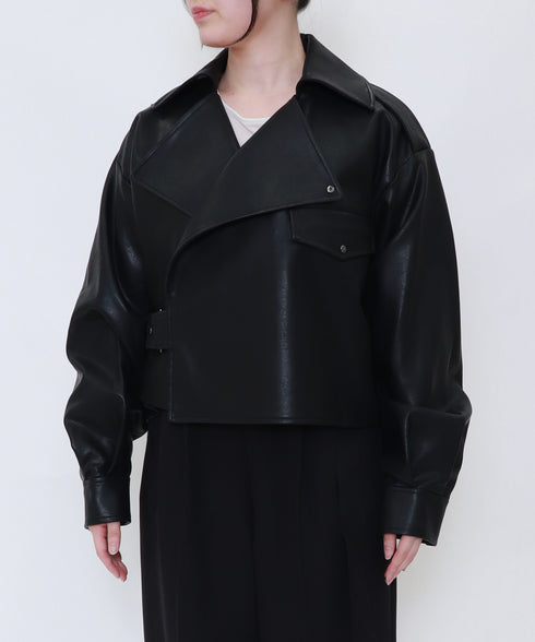 【10.9 InstaLIVE Pickup】マットレザー・ライダースブルゾン