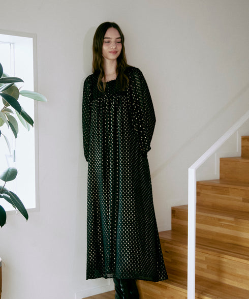 ゴールドリーフ・ヨーク切替えワンピース