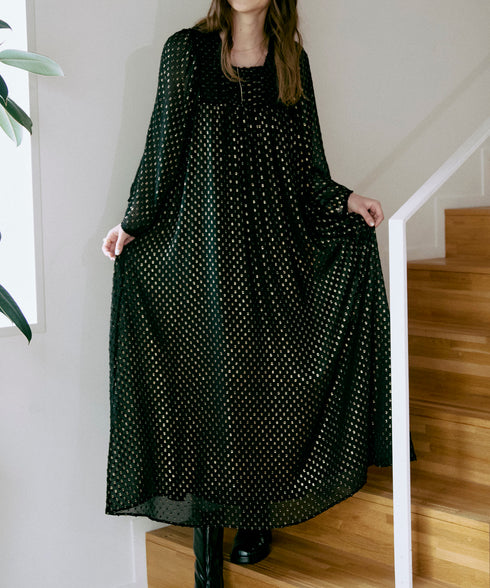 ゴールドリーフ・ヨーク切替えワンピース