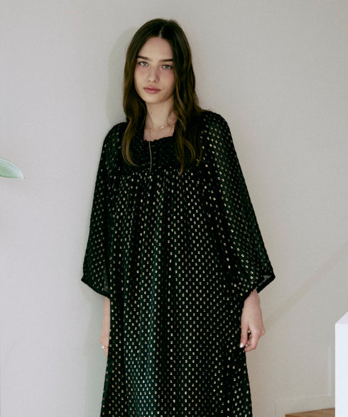 ゴールドリーフ・ヨーク切替えワンピース