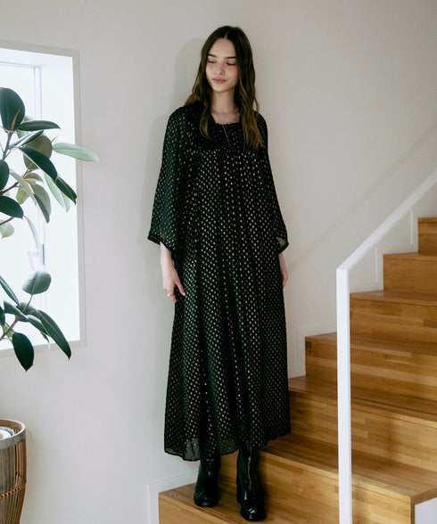 ゴールドリーフ・ヨーク切替えワンピース