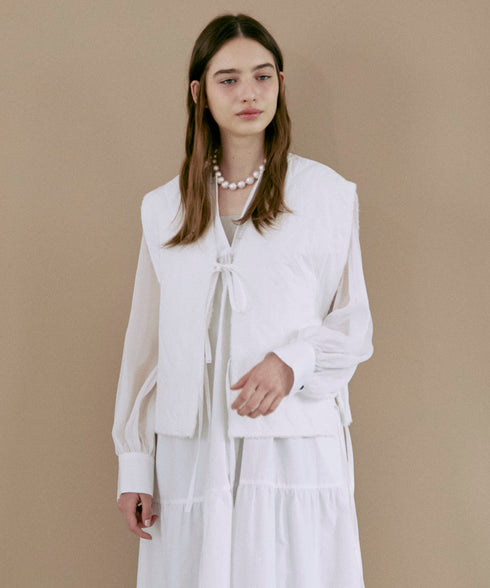 オーガニックコットン・ティアードワンピース