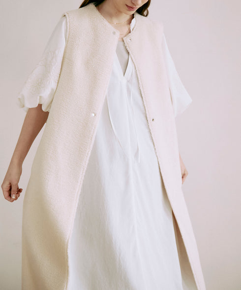 エンブロイダリーバルーンスリーブ・カフタンワンピース