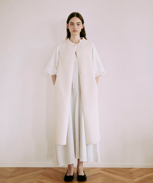 エンブロイダリーバルーンスリーブ・カフタンワンピース